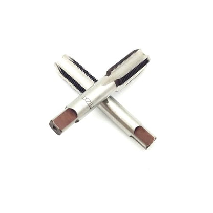 AtticZone M12 x 1.0 Metric Hand Thread Tap, Right Hand, Alloy Tool Steel, 1 Taper Tap, 1 Plug Tap for Metal Working DIY Industrial - size: M12x1.0