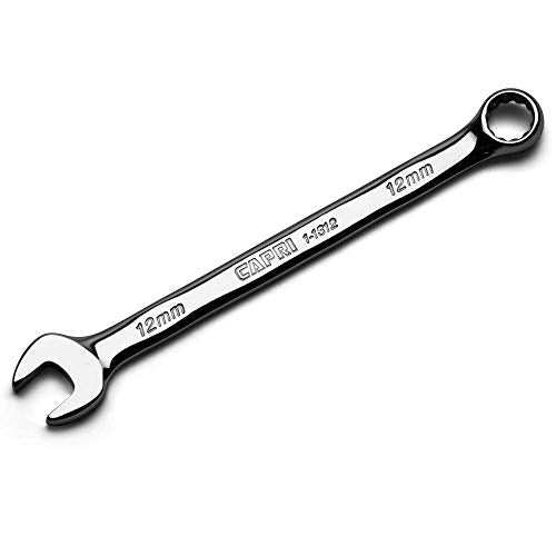 Capri Tools 12 mm Combination Wrench, 12 Point, Metric, Chrome (1-1312) - size: 12 mm