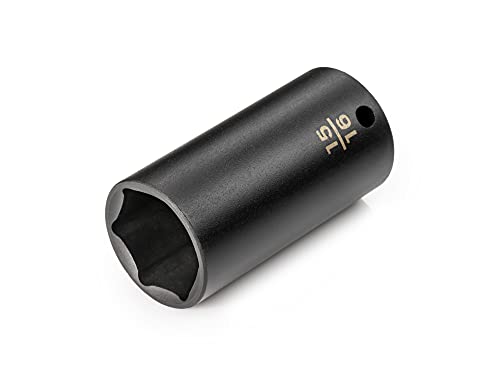 TEKTON 3/8 Inch Drive x 15/16 Inch Deep 6-Point Impact Socket | SID13024 - size: 15/16-Inch, style: Deep
