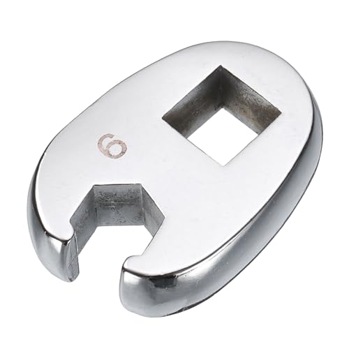 HARFINGTON Drive Crowfoot Wrench 3/8" Drive 9mm Metric Fractional Crowfoot Flare Nut Wrench 40Cr Chrome Plated Open End Crowfoot Wrench for Mechanics Automotive Repair Work - size: 9mm