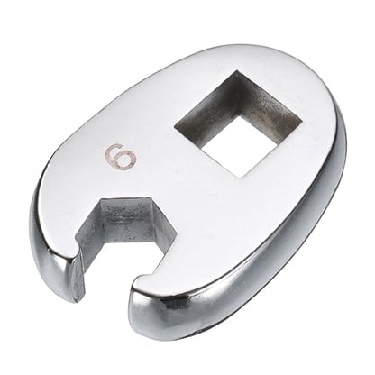 HARFINGTON Drive Crowfoot Wrench 3/8" Drive 9mm Metric Fractional Crowfoot Flare Nut Wrench 40Cr Chrome Plated Open End Crowfoot Wrench for Mechanics Automotive Repair Work - size: 9mm