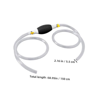 Zerodeko Portable Gas Siphon Pump Kit with Hose Manual Fuel Transfer Tool for Oil Water More Multi Functional Automotive Pump for Easy Extraction
