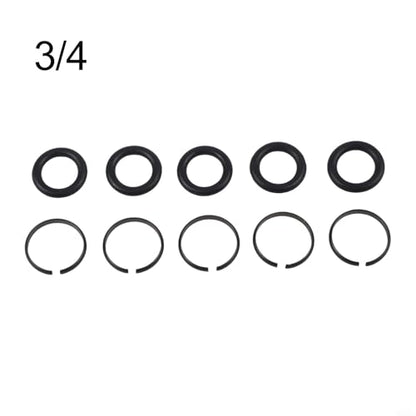Pneumatic for IMPACT Wrench Socket Retainer Rings With O-Rings, Metal Construction For 3/8, 1/2, 3/4, 1 Inch Air Tools, 5 Sets Repair Kit For Automotive Garage(3/4) - color: 3/4