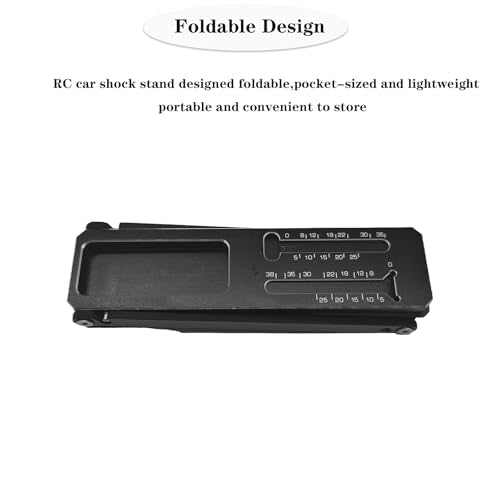 Multi-Function Aluminum RC Car Shock Stand Shock Absorber RC Tool Articulation Shock Stand Foldable Removable for 1/10 on-Road/Off-Road 1/8 on-Road/GT