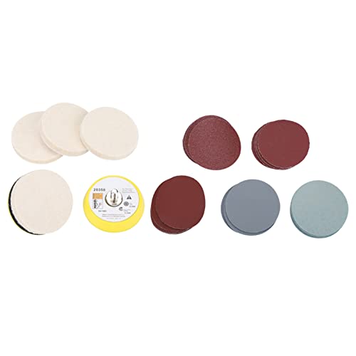 Glass Polishing Kit Cerium Oxide Powder 230g for Car Windshield Scratch Removal 7 Piece Drill Attachment Set with Wool Felt Polishing Wheel Disc Sandpaper 150 to 7000 Grit