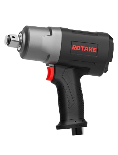 ROTAKE 3/4" Air Impact Wrench, 1400 ft-lbs, Twin Hammer, RT-5554 | 7200 RPM Speed, Heavy-Duty Aluminum Hammer Case, 5.34-lb Composite Body, 3-Speed Control, Light Trucks & Farm Equipment - size: 3/4" (1400 ft-lbs)RT-5554