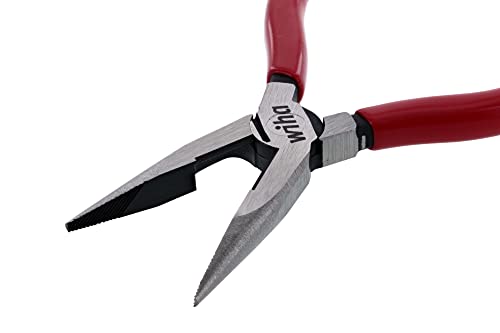 Wiha 32618 Long Nose Pliers With Cutters, 6.3"