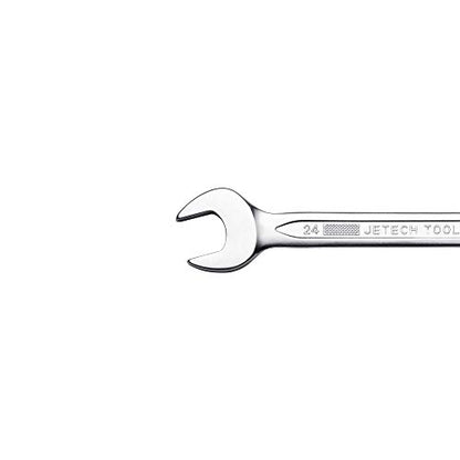 Jetech 9-Piece Metric Ratcheting Combination Wrench Set, 72-Tooth Gear, 12-Point Box End, 8mm-24mm, Forged Chrome Vanadium Steel, Roll-Up Pouch Included