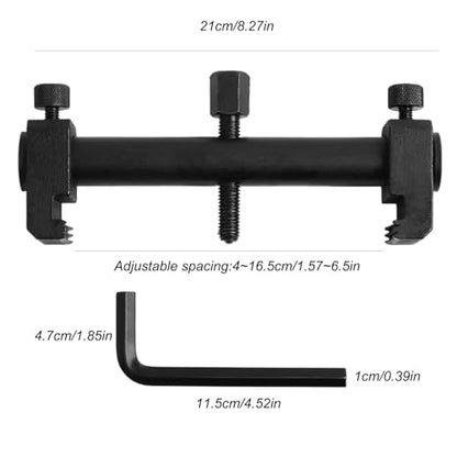 Erice Harmonic Balancer Puller, Portable Steel Crankshaft Pulley Puller, Adjustable Crankshaft Pulley Removal Tool, Steering Wheel Puller for Crankshaft Belt Engine Pulley Removal