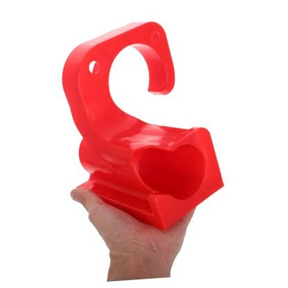 Zerodeko Modern Design Wall-Mounted Pressure Washer Wand Extension Car Wash Gun Holder - color: Red