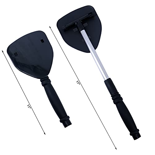 Polyte Pivoting Windshield Glass Cleaning Tool Extendable Aluminum Handle w/3 Premium Microfiber Covers, Spray Bottle, Mesh Bag, Triangle Shaped Plate
