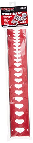 Ernst Manufacturing Wrench Rail Set with Magnetic Backing, 20 Tool, Red -6012M - size: 20 Tool - Red, style: Magnetic Backing