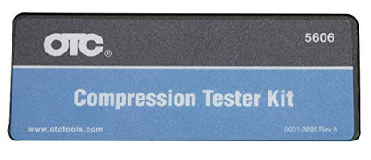 OTC 5606 Compression Tester Kit - Ideal Kit for Compression Testing on Gasoline Engines, Including Domestic/Import Cars, Trucks, Suvs, and Vans, Motorcycles, ATVs/UTVs, Watercraft, and Small Engine