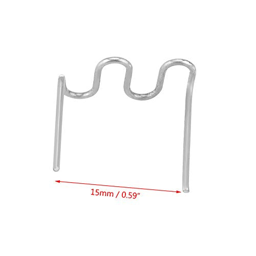 600pcs 0.8mm Car Hot Staples Welding Staples, Keenso Bumper Repair Pre Cut Bodywork Plastic Welding Staples Repair Tool Kit (Wave Shape)