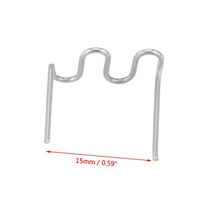 600pcs 0.8mm Car Hot Staples Welding Staples, Keenso Bumper Repair Pre Cut Bodywork Plastic Welding Staples Repair Tool Kit (Wave Shape)