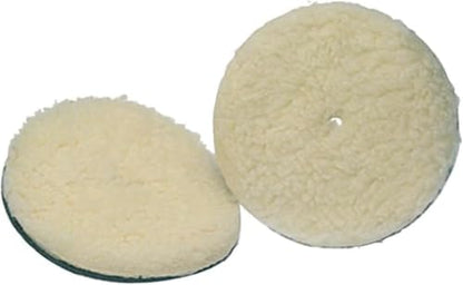 Koblenz Lambswool Pads with Foam Backing, Fits Most 6" Home Floor Buffer Machines, Two Polishing Pads with Two Plastic Replacement Retainer Clips, 45-0102-9 (Pack of 12) - size: (Pack of 12)