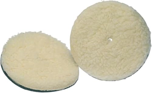 Koblenz Lambswool Pads with Foam Backing, Fits Most 6" Home Floor Buffer Machines, Two Polishing Pads with Two Plastic Replacement Retainer Clips, 45-0102-9 (Pack of 12) - size: (Pack of 12)