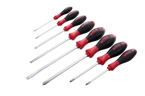 Wiha 30298 8-Piece Slotted and Phillips Screwdriver Set with Soft Finish Handles - style: 8 Pieces