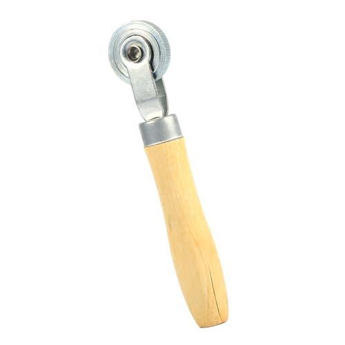 Compact Wooden Handle Repair Tube Stitch Puncture Patch Tire Roller Bearing Tool Kit for Tire Repair Work with Bearing Interior Design and Lightweight Features