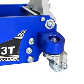 ZeHuoGe Aluminum Iron Horizontal Jack/Hydraulic Trolley Service/Floor Jack with Extra Saddle,6,600 lb Capacity (Blue, 3 Ton Aluminum) - size: 3 Ton Aluminum