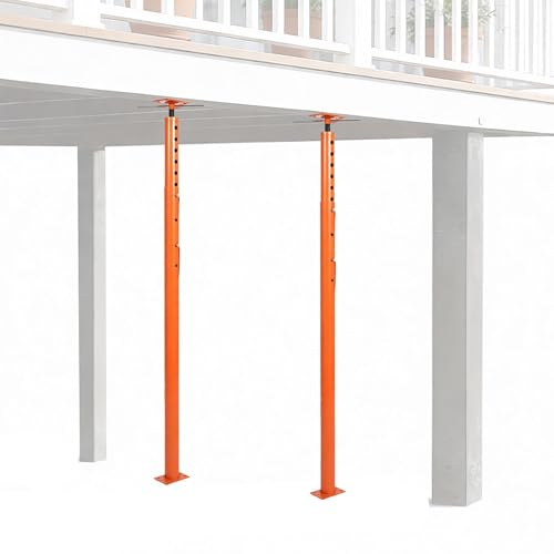 2 Pack Jack Post, House Floor Jack with 56"-100" Height Range, 18000 LBS Lifting Joist Beam Basement Jacks for Leveling, Lifting - size: 56 - 100 in