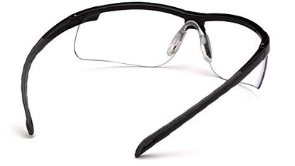 Pyramex Ever-Lite Lightweight Safety Glass Indoor/Outdoor Mirror Lens - color: Clear Lens/ Black Frame