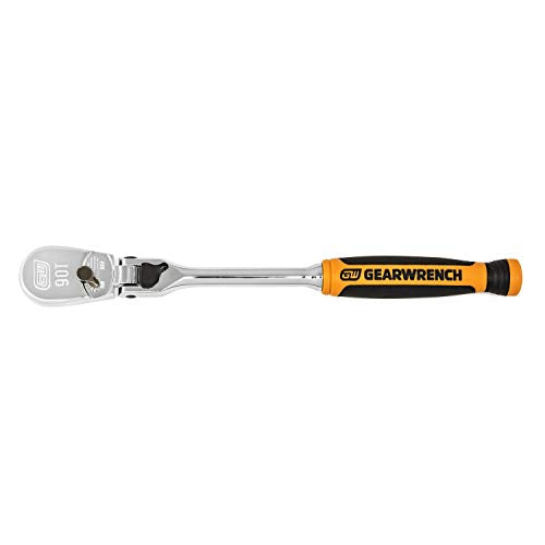 GEARWRENCH 3 Pc. 1/4", 3/8" & 1/2" Drive 90 Tooth Dual Material Locking Flex Head Ratchet Set - 81298T, Multi, One Size - style: 90 Tooth Dual Material Locking Flex Head