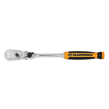 GEARWRENCH 3 Pc. 1/4", 3/8" & 1/2" Drive 90 Tooth Dual Material Locking Flex Head Ratchet Set - 81298T, Multi, One Size - style: 90 Tooth Dual Material Locking Flex Head