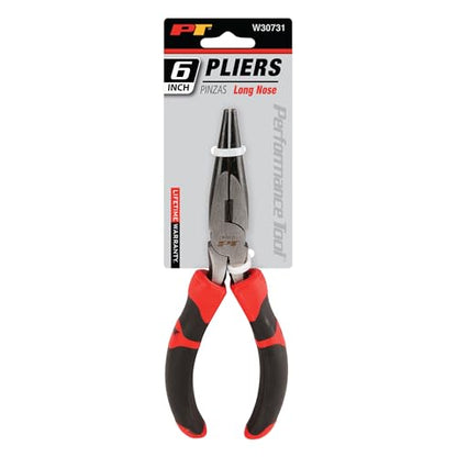 Performance Tool W30731 6-Inch Long Nose Pliers - size: 6" Long Nose Pliers