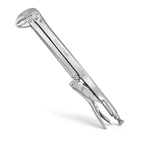 15" Long Reach Locking Pliers, 90 Degree Vice Grips | Extra Long Nose Locking Pliers for Narrow Spaces Fast Release Design for Automotive, Welding, Home Repair-90 Degree Head - color: 90°