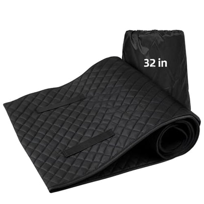 AggAuto Rolling Creeper Mat 60''x32 Foldable Mechanic Mat Under Car Roller | Mechanic Creeper Mat, Oil Resistant Surface, Smooth Sliding, Portable Design, Garage & Roadside Repairs - size: 60" x 32"
