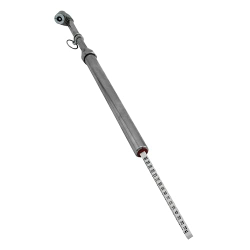 Milton S-976 Dual Head Chuck Tire Pressure Service Gauge, Plated Brass Tube, 12 3/4” 1-160 PSI