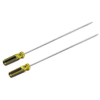 6 Pcs Long Screwdriver Set, 15.5 Inches Long Slotted Screwdriver and Phillips Screwdriver, Magnetic Long Skinny Screwdrivers with Cushioned Handle