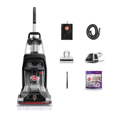Hoover PowerScrub XL Pet Carpet Cleaner Machine for Carpet and Upholstery | Deep Cleaning Carpet Shampooer Machine with Multi-Purpose Tools, Powerful Suction, Pair with Hoover Cleaner Solution - style: PowerScrub XL Pet & Paws and Claws Pods
