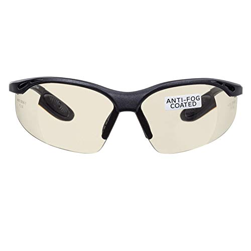 voltX CONSTRUCTOR Mirror Full Lens Reading Safety Glasses +2.5 Dioptre | ANSI Z87.1+ & CE EN166F certified. UV400 anti-fog indoor/outdoor mirror lenses. Includes adjustable safety cord. - color: Mirror, size: +2.5 Dioptre