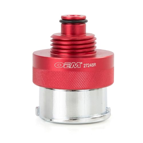 Radiator Pressure Tester Adapter for Scion & Toyota RAV4 – Cooling System Radiator Cap Adapter – OEMTOOLS 27248R Not Universal - style: Works with Lexus, Toyota Celica, Spider Mr2, Rav4, Prius, Camry, Highlander, and Scion