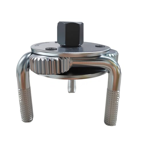 Universal Adjustable Oil Filter Wrench from 2.7" to 5.4", 3 Jaws Oil Filter Removal Tool, Heavy Duty Car Filters Wrench Set Set for Cars, Trucks, Tractor