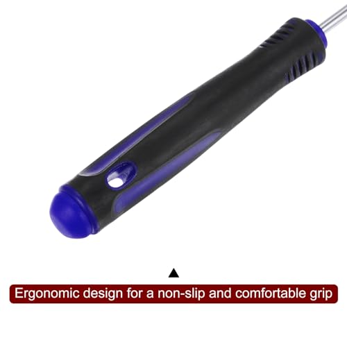 HARFINGTON 4 Pieces Pick and Hook Set 165mm Zinc Alloy Nylon Handle Round Automotive Pick Tool Set for Removing O Rings Small Items, Black Blue - color: Black Blue