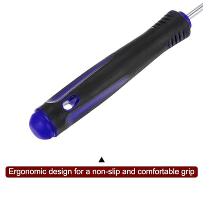 HARFINGTON 4 Pieces Pick and Hook Set 165mm Zinc Alloy Nylon Handle Round Automotive Pick Tool Set for Removing O Rings Small Items, Black Blue - color: Black Blue