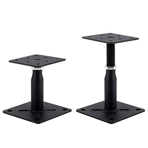 2 Pack Adjustable Support Jack for The Floor, Deck Foundation,RV Step Stabilizer,Mini Screw Jack- Post 4" to 7" - size: 4"-7"