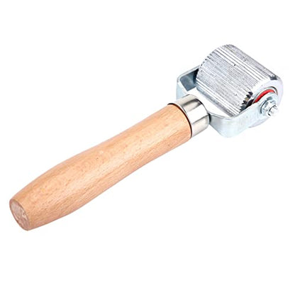 Dioche Car Wheel Wooden Handle Tire Patch Repair Stitcher with Bearing Roller for Effective Tire Repair (L) - size: L