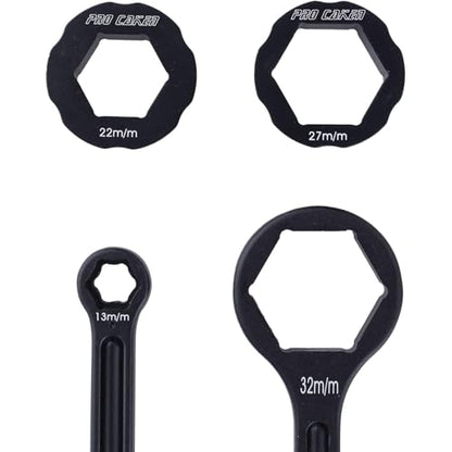 10MM/0.39'' 13MM/0.51'' 22MM/0.87'' 27MM/1.06'' 32MM/1.26''Tire Iron Lever Tool Spoon Motorcycle Tire Change Kit Wrench Set Kit Tire Repair Tool for European Bike XC SX XC EXCF - color: 13mm--black