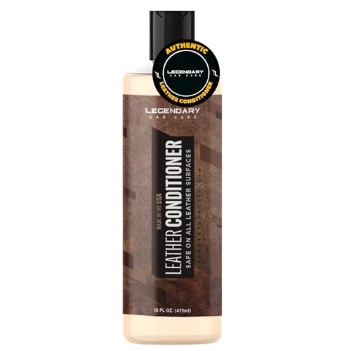 Legendary Leather Conditioner 16oz - Cleans, Conditions & Protects Car Interior - Leather Cleaner and Restorer for Car Seats, Plastics & Vinyl | Satin Finish, Non-Greasy - size: Leather Conditioner 16oz