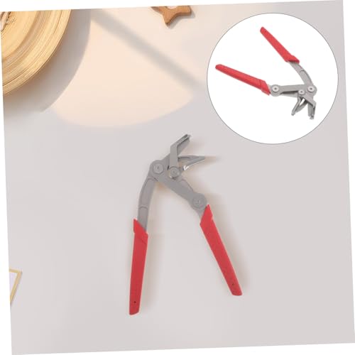 Mikinona Car Clip Pliers Multi Clip Removal Tool Spring-loaded Rivet Remover with Nonskid Handle for Auto Interior and Exterior Panels Mechanic Fastener Repair