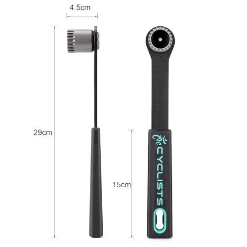 Bike Bicycle Bottom Bracket Removal Tool With Long Handle - Compatible with Standard 20-Tooth Cartridge Type Bottom and Shimano, Octalink, ISIS Splined Bottom Brackets - style: CT-B03