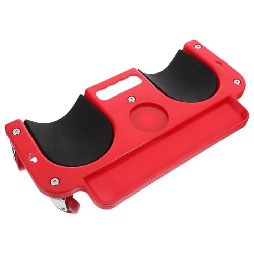 LIFKOME Red Pe Knee Pads for Construction Sites with Stable Support and Flexible Mobility, Extra Thick Kneeling Mat for Car Repair and Mechanic Floor Work