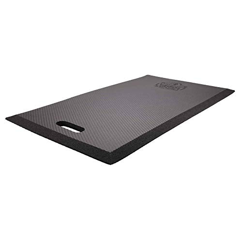 Ergodyne Proflex 386 Kneeling Pad, Lightweight Kneeling Mat, Thin Foam Knee Cushion, Large, 16" x 28" x 0.5", Black - size: Large