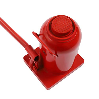50 Ton Hydraulic Bottle Jack, 110,231lbs Red Stubby Low Profile Welded Bottle Jack with 18.5in Lifting Height, Alloy Steel Heavy Duty Bottle Jacks for Industrial Equipment - size: 50 Tons