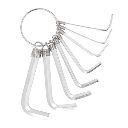 8Pcs Hex Key Wrench Set, Metric 1.5 2 2.5 3 3. 4 6mm Steel Hand Tool with Wear Resistance, for Mechanical Automotive Electronics Home Workplace