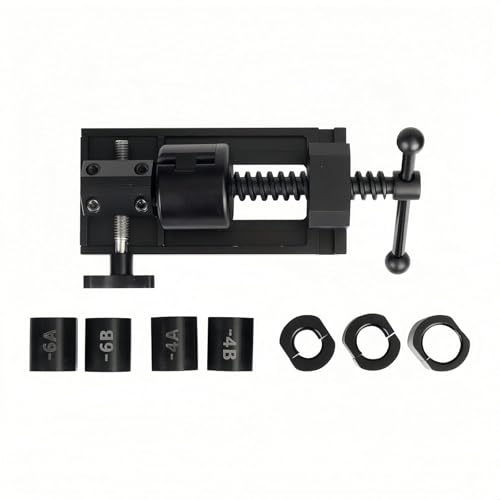 Fuel Line Fittings Installation Tool Set, Fuel Hose Repair Kit with 4AN 6AN 8AN 10AN 12AN Connector, Auto Fuel Hose Pipe Installation/Removal Tool Kit, AN Hose Fitting Connect/Disconnect Repair Tools